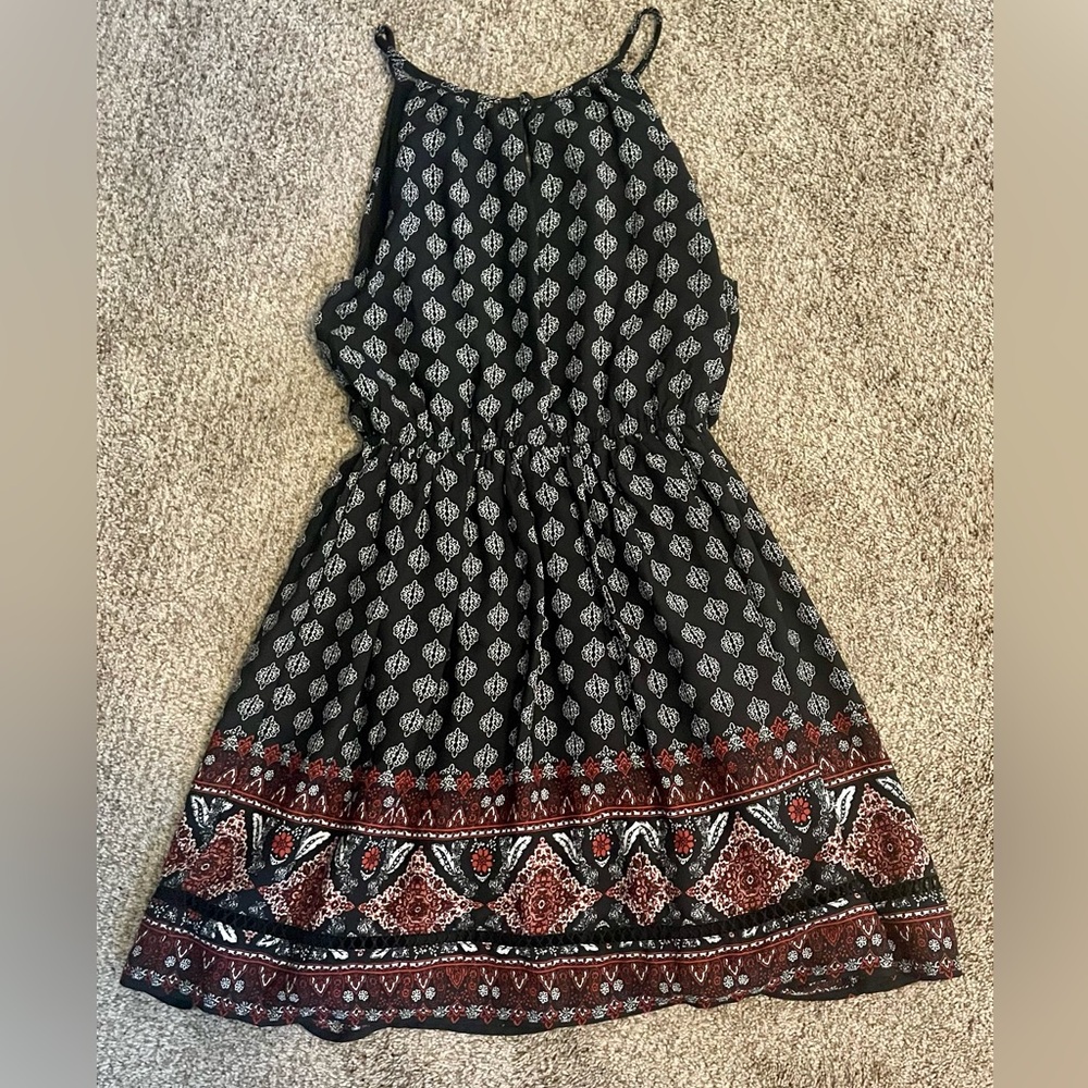 Black Patterned Dress